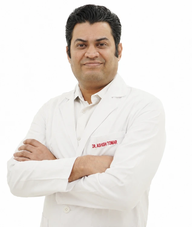 Consult Dr. Ashish Tomar, Minimally Invasive Spine Surgeon at Sarvodaya Hospital, Faridabad — 15+ years, North India's first OLIF surgeon.